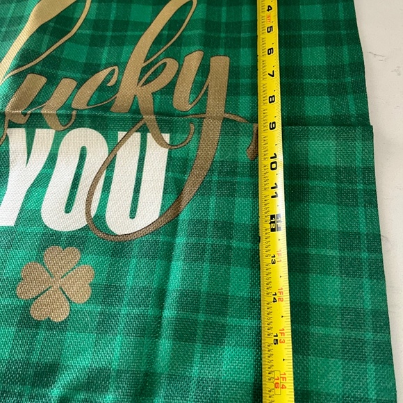 NEW St Patricks Day Throw Pillow Covers, NEW Green Lucky pillow case, Shamrock - Picture 4 of 4